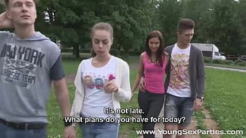 Slutty step mom and daughter bang stepdad in threesome video